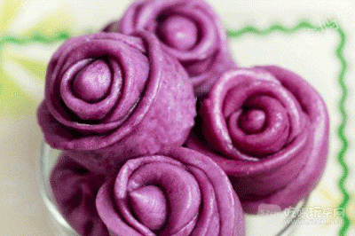 紫薯玫瑰花馒头.gif
