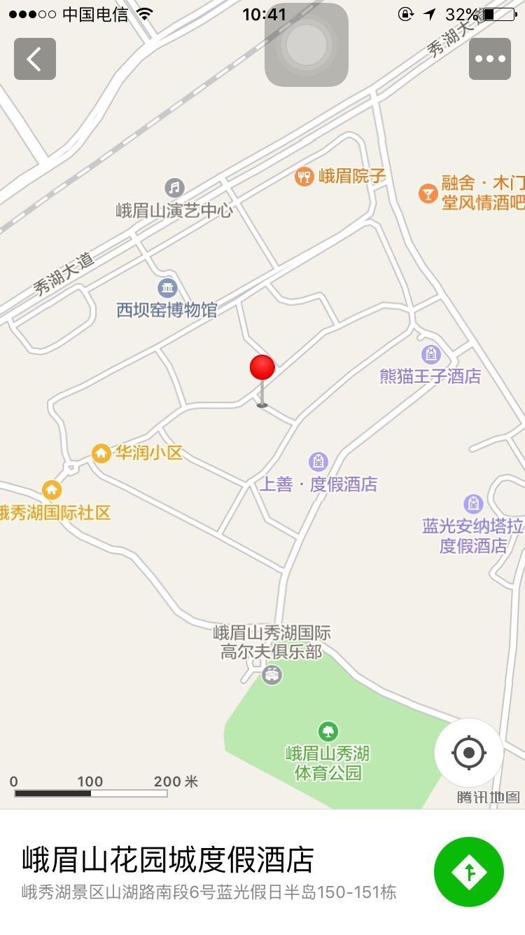 花园城酒店地图