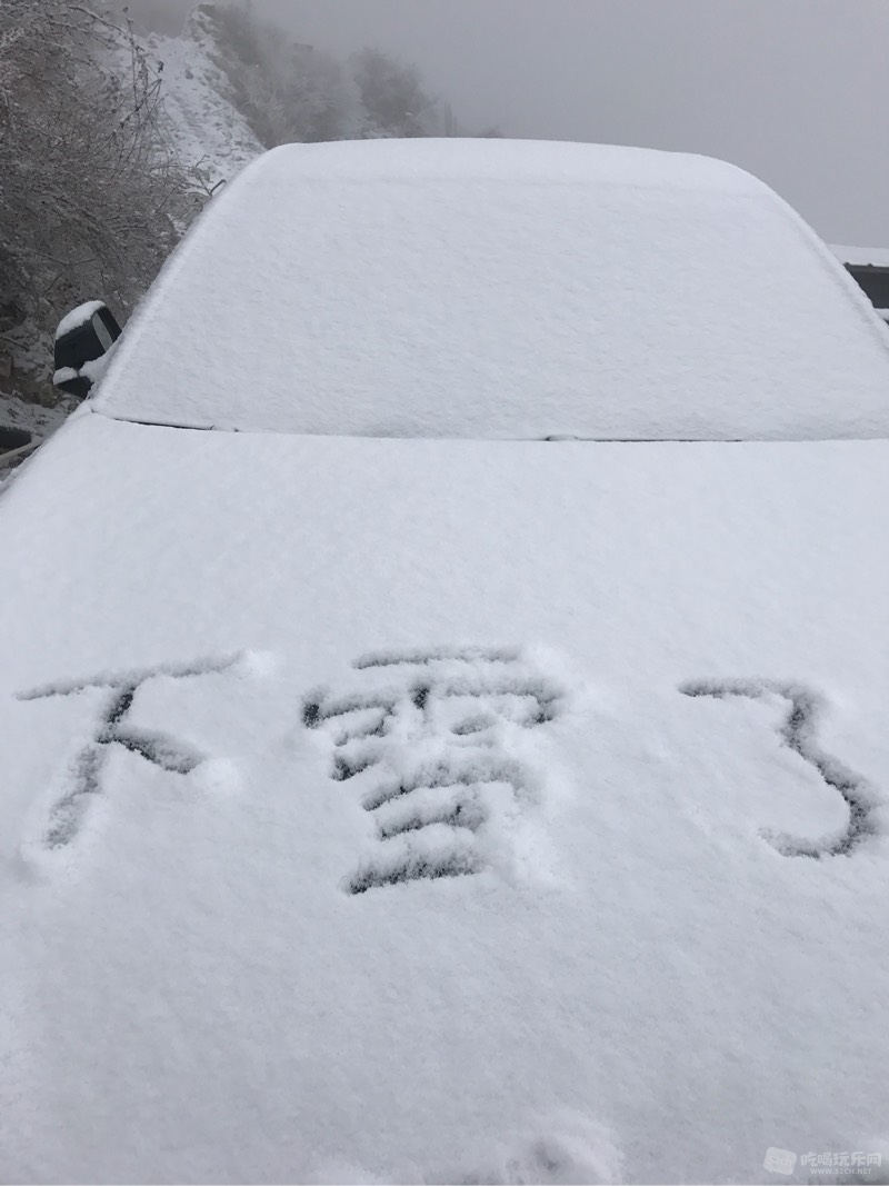 它第一次被白雪覆盖
