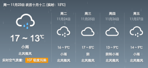 冷空气来袭气温最多降６℃